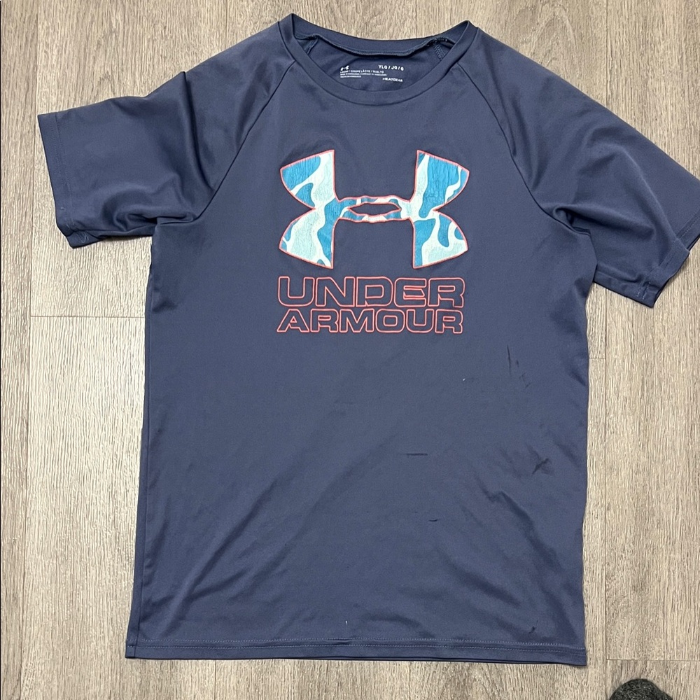 Under Armour Dark Blue Tee with Logo